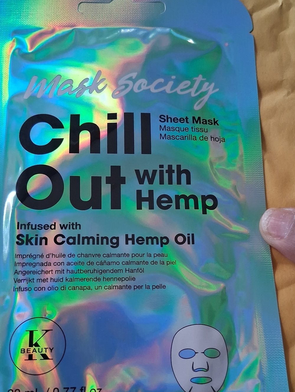 Society #staywoke Revitalizing Caffeine Sheet Mask - Holographic - Picture 2 of 4